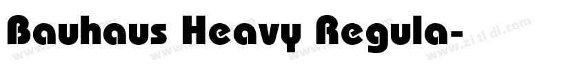 Bauhaus Heavy Regula字体转换